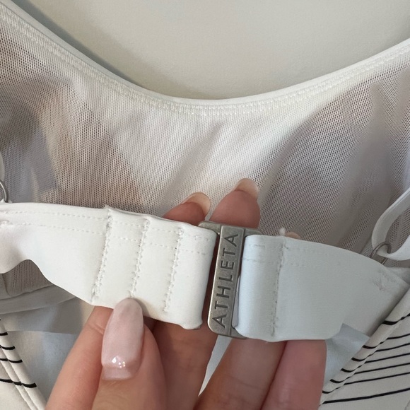 Athleta Chevron High Leg One Piece Swimwear - Picture 10 of 10